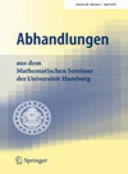 Abhandlungen Aus Dem Mathematischen Seminar Der Universitat Hamburg