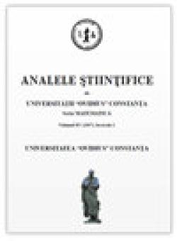 Analele Stiintifice Ale Universitatii Ovidius Constanta-seria Matematica