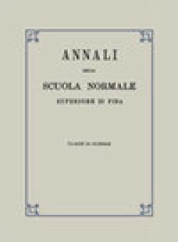 Annali Della Scuola Normale Superiore Di Pisa-classe Di Scienze