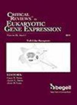 Critical Reviews In Eukaryotic Gene Expression
