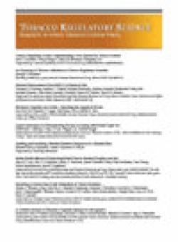 Tobacco Regulatory Science