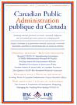 Canadian Public Administration-administration Publique Du Canada