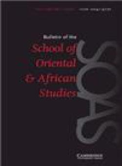 Bulletin Of The School Of Oriental And African Studies-university Of London