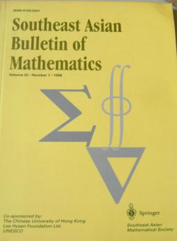 Southeast Asian Bulletin Of Mathematics