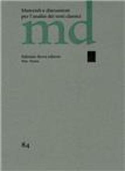 Materiali E Discussioni Per L Analisi Dei Testi Classici