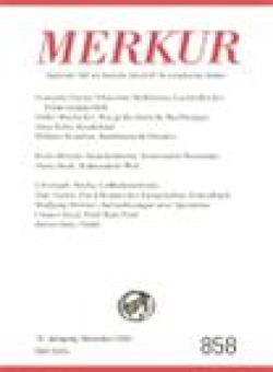 Merkur-deutsche Zeitschrift Fur Europaisches Denken