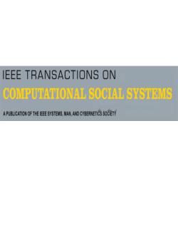 Ieee Transactions On Computational Social Systems