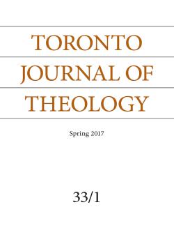 Toronto Journal Of Theology