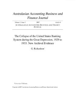 Australasian Accounting Business And Finance Journal