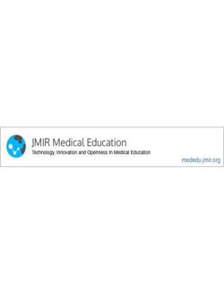 Jmir Medical Education