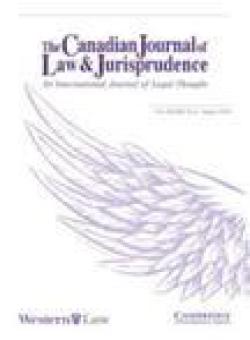 Canadian Journal Of Law And Jurisprudence