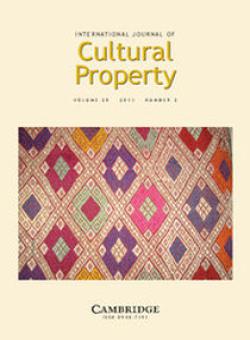 International Journal Of Cultural Property