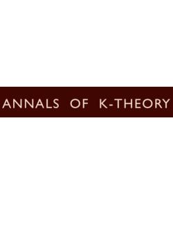 Annals Of K-theory