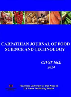 Carpathian Journal Of Food Science And Technology