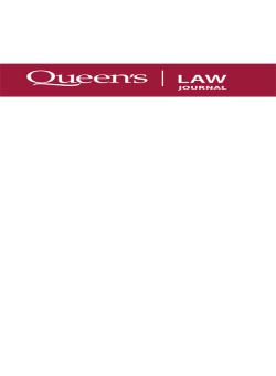 Queens Law Journal