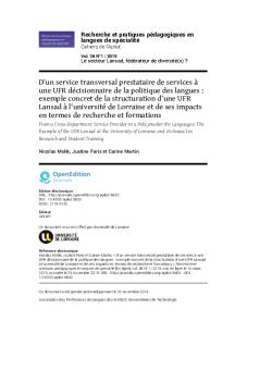 Recherche Et Pratiques Pedagogiques En Langues De Specialite-cahiers De L Apliut