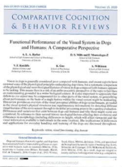 Comparative Cognition & Behavior Reviews
